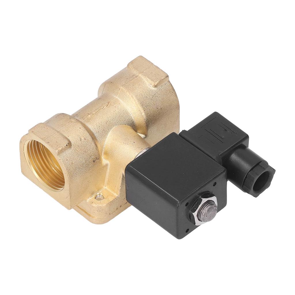 Brass Electric Solenoid Valve G1in NC 2 Position 2 Way Diaphragm High Pressure for Water Air