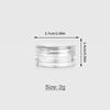 10Pcs Sample Clear Cream Jar Mini Cosmetic Bottles Containers Transparent Pot For Nail Arts Small Clear Can Tin For Balm
