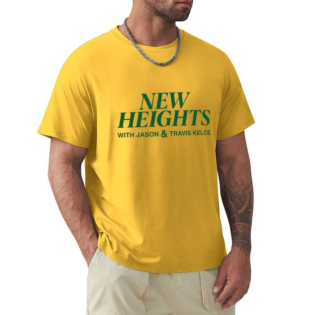New Heights Merch New Heights Podcast T-Shirt Sweat Animal Prinfor Boys Quick Drying Blanks Mens Funny T Shirts