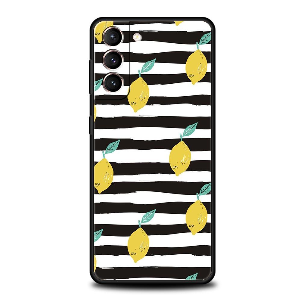Средиземноморский лимонный силиконовый чехол для телефона Samsung Galaxy S23 S22 S21 S20 — фото 3