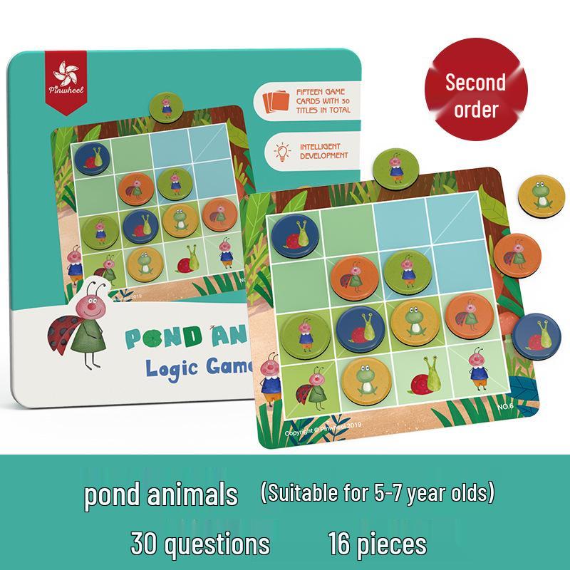 Pinwheel Children's Magnetic Sudoku Logic Puzzle Game for Elementary Students