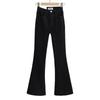 Korean Spicy Girl High Waist Flared Jeans: 2024 Spring/Autumn Elastic Slimming Skinny Trousers