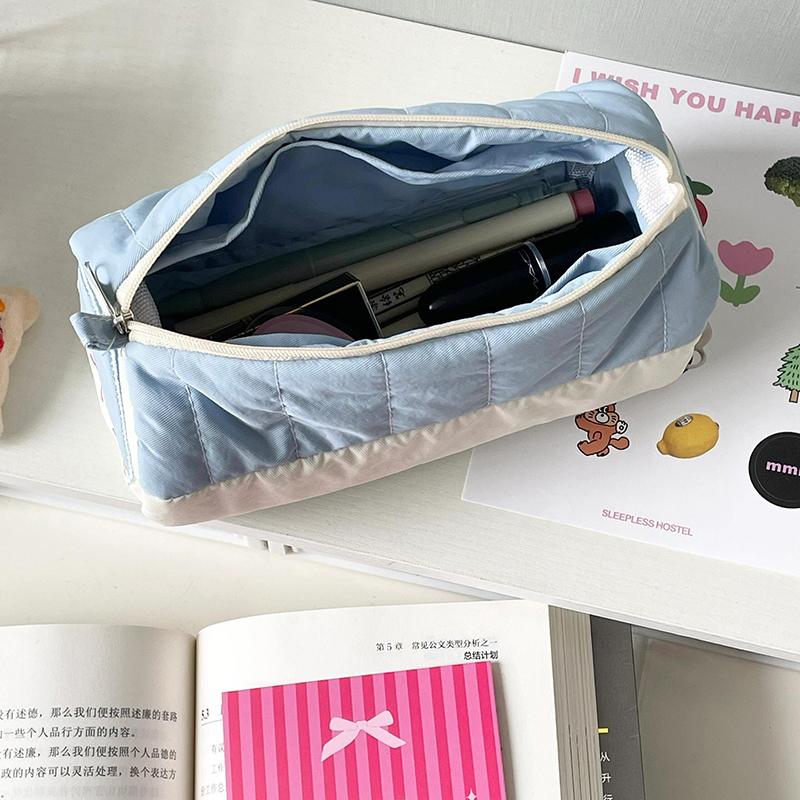 Cute House Pen Bag Large Capacity Storage Stationery Stationery Box Student Pen Bag Korean Stationery Pencil Case Pencil Pouch