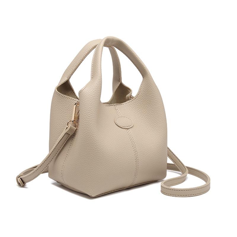 IELGY Женская квадратная сумка-ведро с замком на плечо и нишей — фото 5