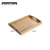 Lijia Bamboo Tea Tray with Handles, 3-Pack