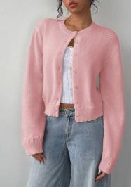 Women S Short Loose Solid Knit Cardigan Casual Sweater Coat