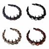 Non-Slip High Skull Headband Face Washing Headbands With Teeth Comb Headband  Women Gift
