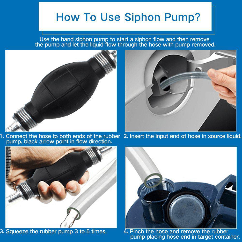 Thickened PVC Oil Extractor Manual Siphon Hose for Car Fueling and Oil Drums