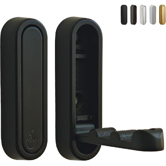 Foldable Wall Hooks Heavy Duty - Zinc Alloy Hidden Handle with Anchors/Screws, Space-Saving for Bathroom, Kitchen, Closet, 33lb Capacity, Wall