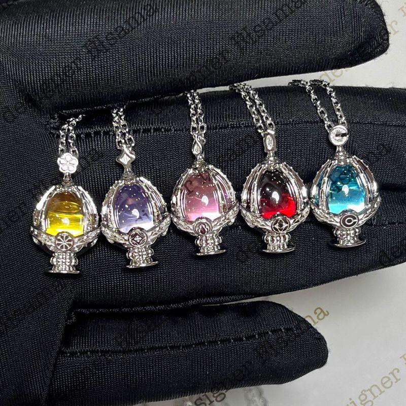 

Puella Magi Madoka Magica Пламя Ма Мэйша Есян Абрикосовый Камень Души Ожерелье Аниме Периферийное Украшение Red Zircon-Necklace