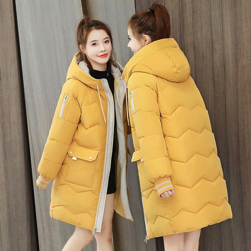 Women's Cotton Jacket Winter Large Plus Thick Cotton Warm Coat Down Cotton Jacket Fashionable