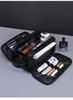 Retro PU Leather Men's Travel Toiletry & Makeup Bag - Waterproof, Portable, Handheld Storage