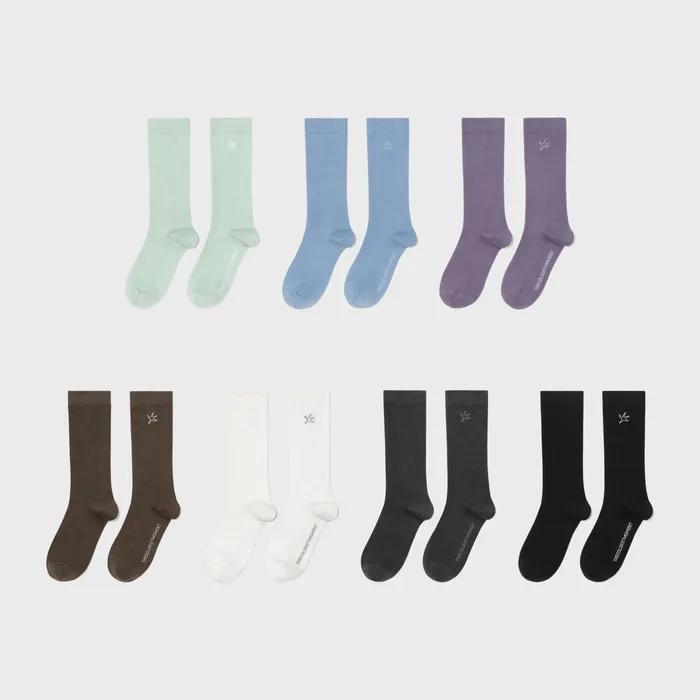 TCM mini logo stitch socks (7 colors)