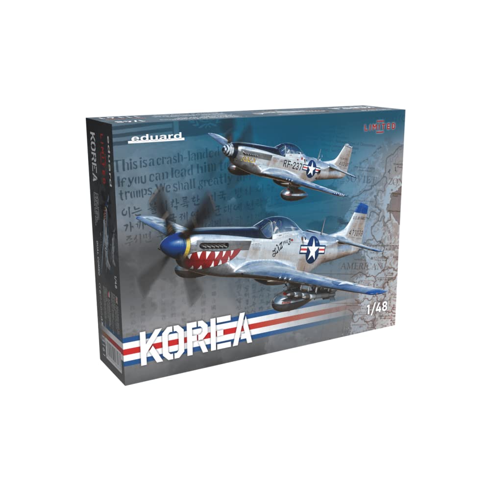 Eduard 1/48 Двойной Комбо Ограниченное Издание Американский Истребитель F-51D/RF-51D Корея Пластиковый Модельный Набор EDU11161