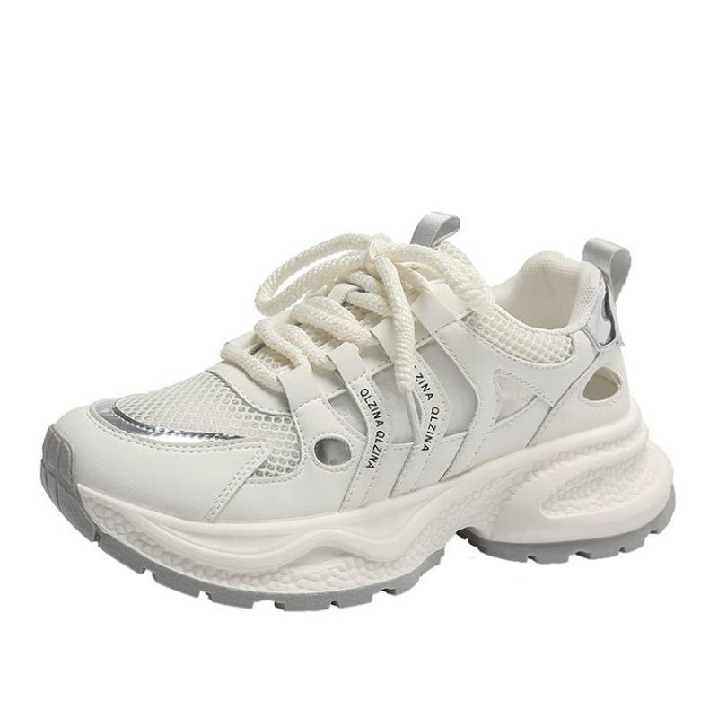 Спортивная обувь женская новинка осень 2024 года с буквами сетка дышащая — фото 4