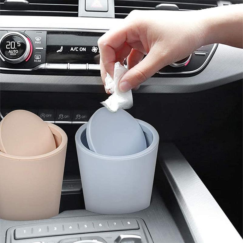 Mini Cestino per Rifiuti Auto Portatile Cestino per Rifiuti in Plastica Impermeabile Cestino per Rifiuti da Scrivania Interni Auto Ufficio Casa Contenitore per Rifiuti Organizza