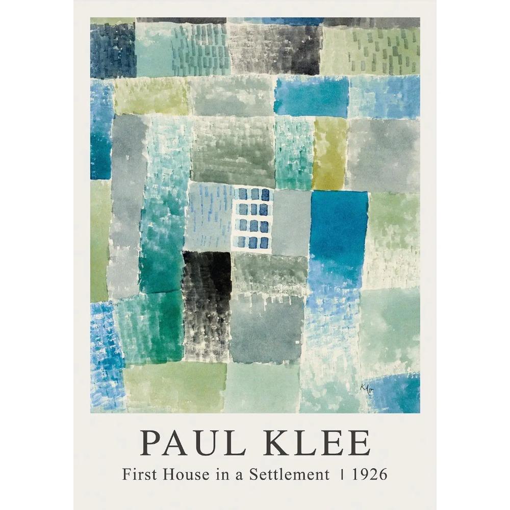 Modern Abstract Paul Klee Exhibition Posters Colorful Canvas Minimalist Canvas Painting Wall Pictures Art Home Living Room Decor