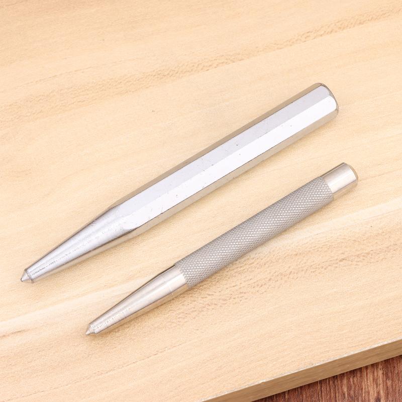 Hartmetall Körner Körner mit rutschfestem Griff Konischer Körnerspitze Körnerführung Metallbohrpunkt Körner Schlosser Meißel Körner