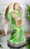 Ebros Colorful Sitting Roman Angel Abundance Prosperity Positive Energy Statue 7 Inch Tall Abundian Angel De La Abundance Prosperidad Collection