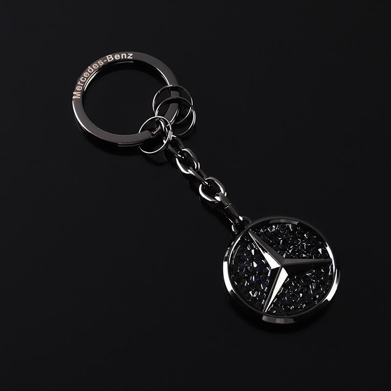 UHBKX1 2025 Hot Car Key Sticker Auto Control Keychain Badge Accessories For Mercedes Benz AMG Smart W205 C300 W203 W206 W108 W124 W126