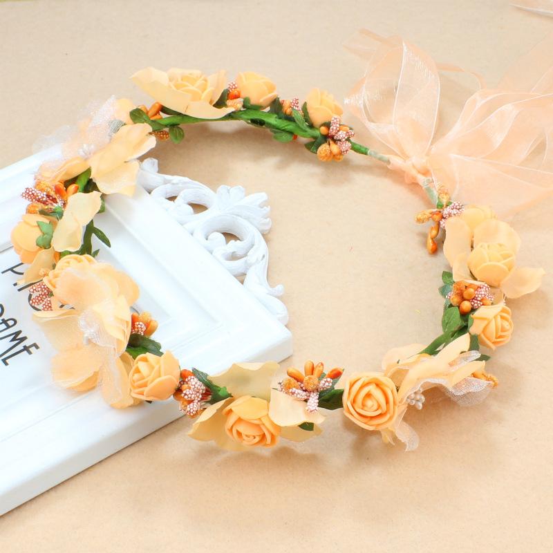

Гирлянда для девочек Mori, украшение для свадебной прически, повязка на голову, детское фото, фотография, путешествие, отпуск, свадебное платье, повязка на голову с цветком