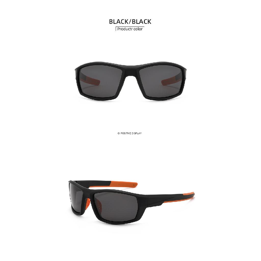 Sports polarized sunglasses, square frame camouflage cycling sunglasses