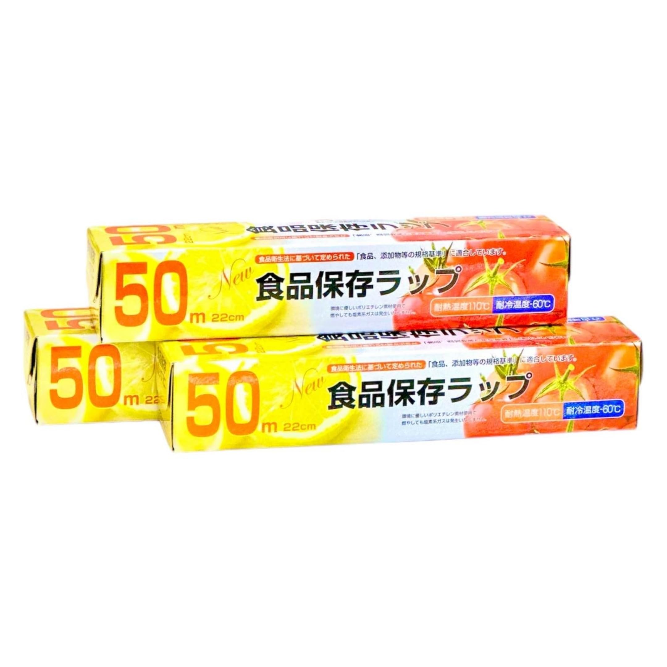 

[Набор из 3 штук] Пищевая пленка ПЭ Dainichi Sangyo, Мини, 22 см x 50 м x 3 рулона, Прозрачный полиэтилен, Сохранение свежести, Большой объем, NM5003