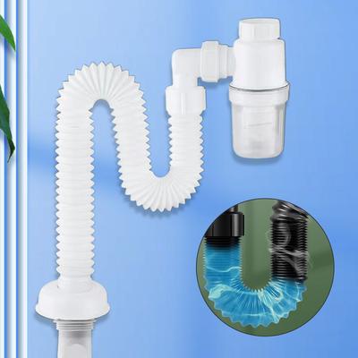 Evrensel Mutfak Lavabosu Drenajı Tıkanma Önleyici Geri Çekilebilir Koku Giderici Filtre Esnek İniş Borusu Ev Lavabo Hortumu Banyo Lavabosu için