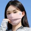 Summer Sun Protection Face Cover For Women Imitation Chinlon Fabric Dustproof Windproof Face Mask Outdoor Daily Use