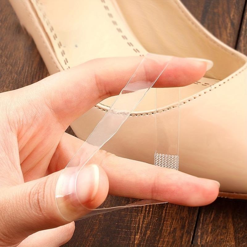 6 Pairs Clear Invisible High Heel Shoelaces for Women, Adjustable Elastic Plastic Straps for Secure Fit, Transparent Design High Heel Accessories