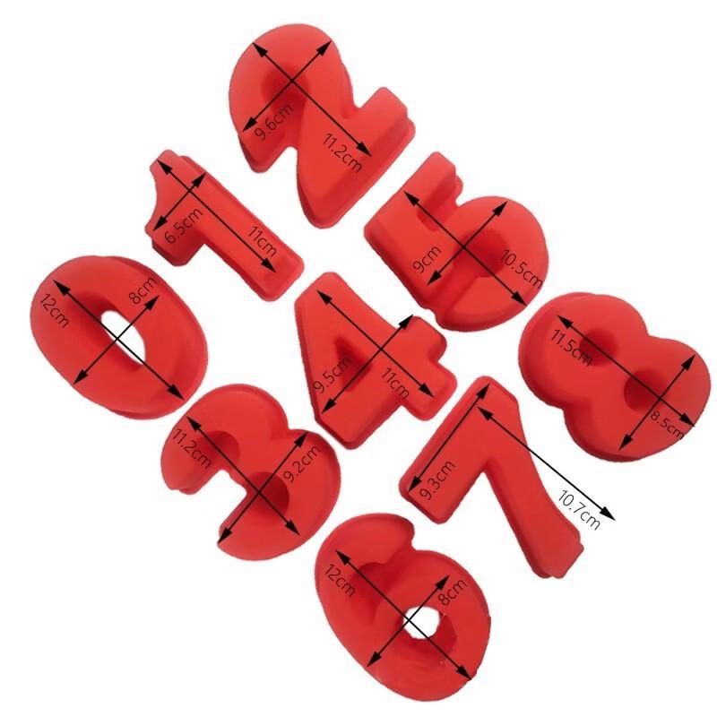 Набор силиконовых форм для выпечки с цифрами DIY