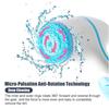 Multi-Functional Sonic Electric Facial Cleansing Brush Rechargeable Deep Silicone Pore Cleaner LED Light for Acne Skin Whitening