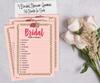Inkdotpot Bachelorette Party Games Set Bundle Floral Of 4(50 Sheets Each) W Miss To Mrs Gold Banner Fun Bridal Shower Games