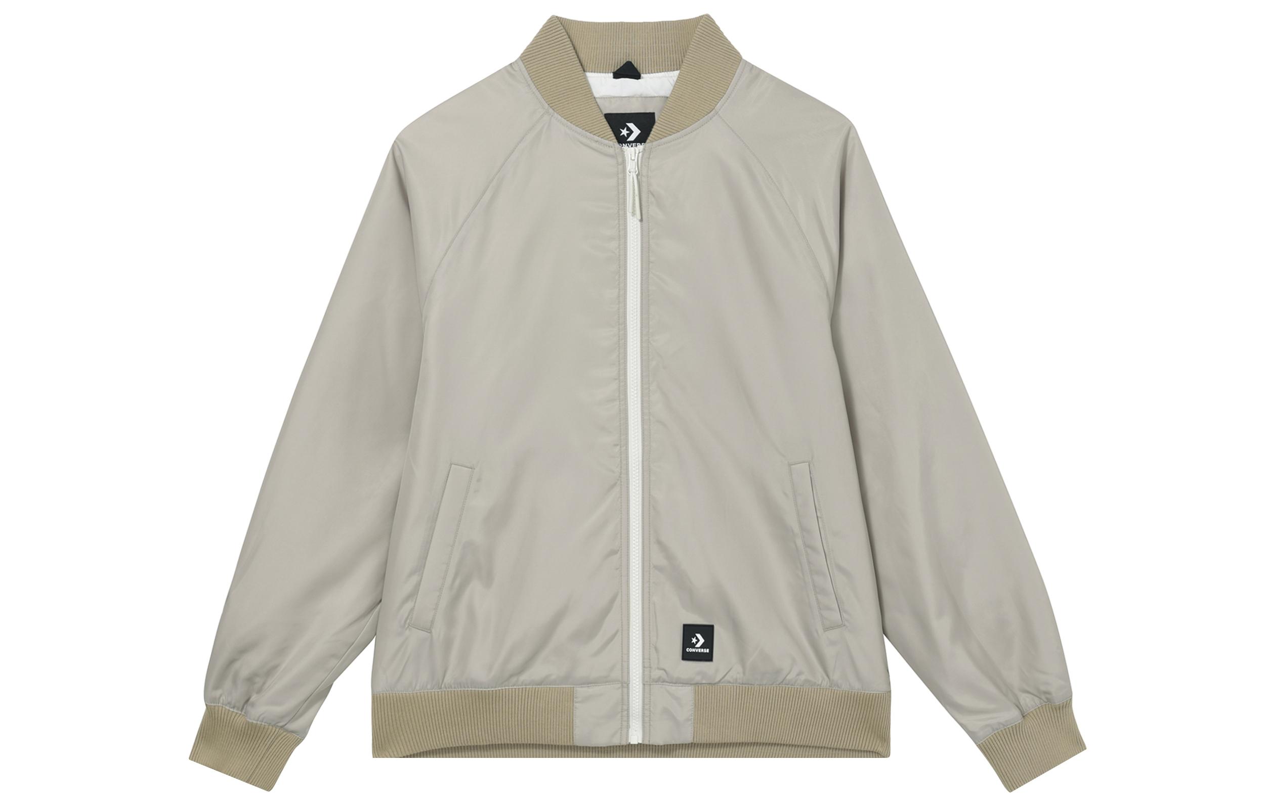 Converse Jackets Men s Khaki Crew Neck Moderate Other 10024620-A03 XXL