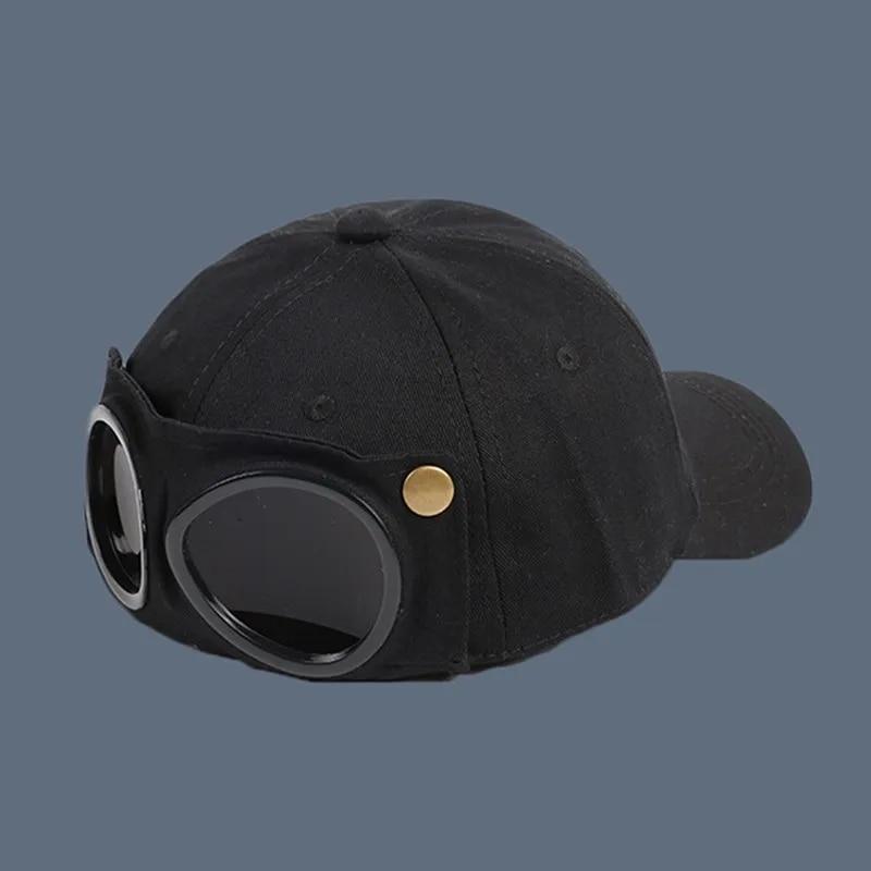 New Aviator Hat Summer Personality Glasses Baseball Cap Women Men Sunglasses Cap Boys Girls Outdoor Mountaineering Fishing Caps