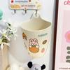 Wall-Mounted Mini Trash Can & Storage Box with Pen Holder