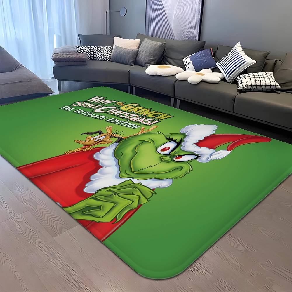 Cartoon THE G-GRINCHS Kitchen Mat Kids Room Bedroom Decoration Balcony Anti-Slip Doormat Living Room Alfombra