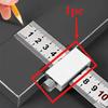 Adjustable Steel Ruler Stopper Professional Measuring Tool for Designers, Woodworkers and Craftsmen with Line Marking Capability.