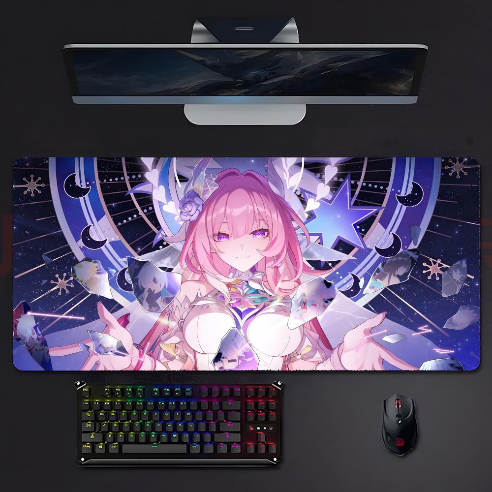 Cute Beautiful Game Honkai Star Rail Cyrene Mouse Pad Large Gaming Mousepad With Stitched Edges Thickened Desk Mat Pc