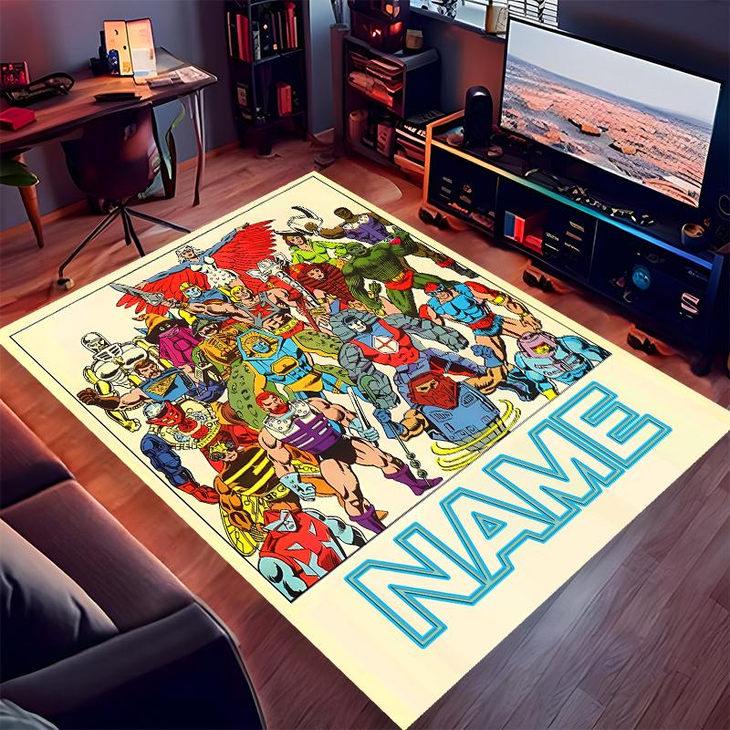Custom Personalization He-Man and the Masters of the Universe Print Area Rug - Soft, Washable Non-Slip Indoor Mat,Living Room,Home&Office Decorative R