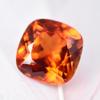 Natural Orange Sapphire Loose Gemstone 5.65 Ct Square Cushion Cut September Birthday Birthstone
