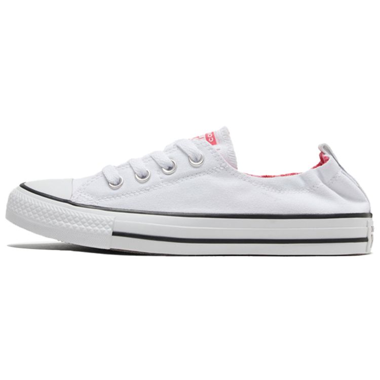 Converse All Star 1V Round Toe Lace-Up Low-Top Canvas Shoes Women Sneaker White 568540F