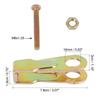 uxcell Motorcycle Chain Axle Adjuster Tensioner 16mm Colorful Compatible with Suzuki GN125 Pair