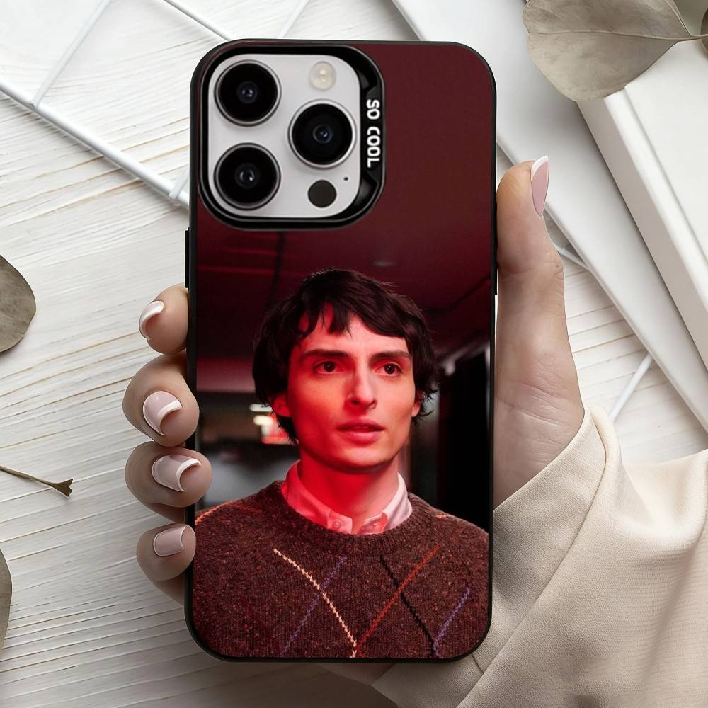 

F-Finn W-Wolfhard Actor Phone Case For iPhone17,16,15,14,13,12,11 Plus,Pro Max Black Candy silver phone case iPhone16