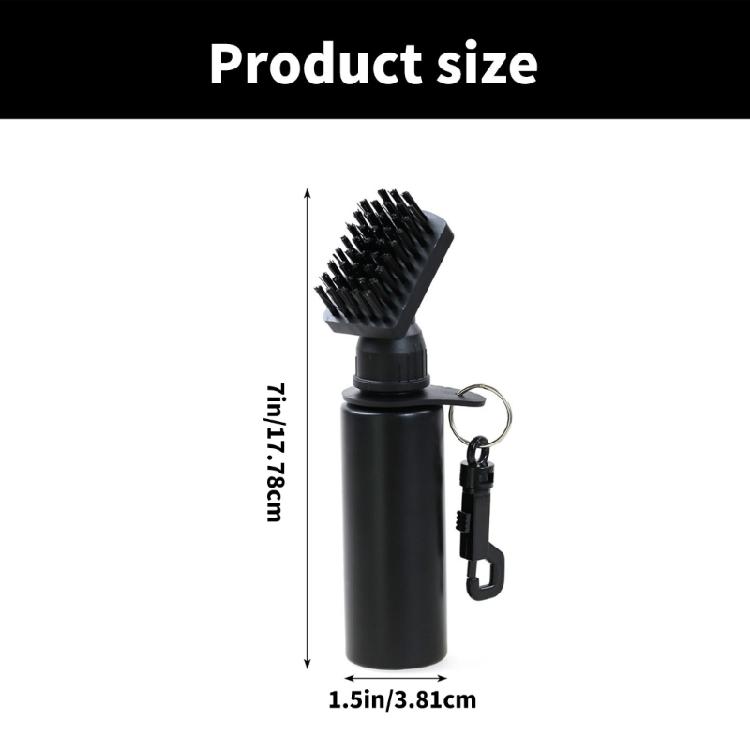 Golf Cleaner Brush with Extrusion Water Bottle and Hook, Golf Brush Golf Cleaning Brush Golf Club Brush Grooves Cleaner