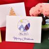 10pcs Handwriting Merry Christmas Greeting Cards Invitation Blank Paper Cards  Festivital Gifts