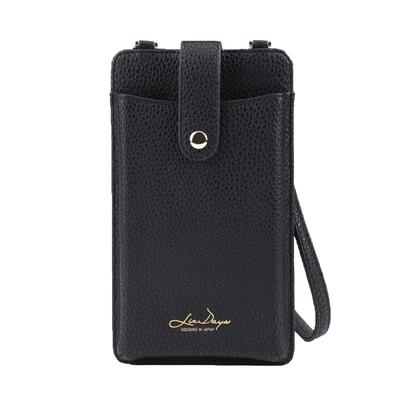 Lizdays Smartphone Shoulder Smartphone Shoulder Bag for Mini Bag, Pouch, Women, 2-Way Pouch, Wallet, Lightweight, (Black)