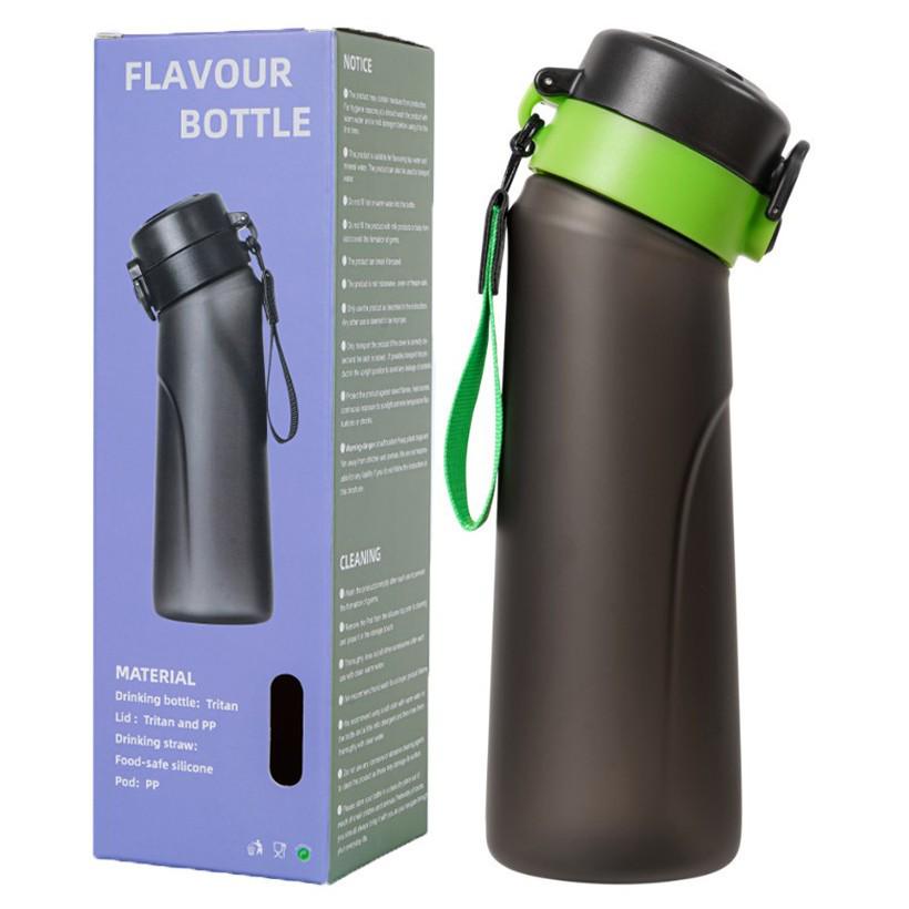 Scented 750ml Sports Water Bottle with Flavor Ring and Straw