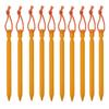 10Pcs/lot 18cm Aluminum Alloy Outdoor Garden Stakes Ground Nail Heavy Duty With Reflective Cord Hammock Camping Windproof Stakes