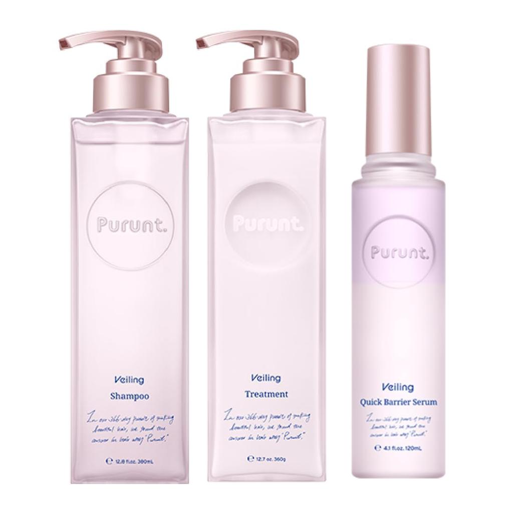 Veiling Veiling and Hair Serum Set Purunt. Serum, Shampoo, Treatment, 3-Piece